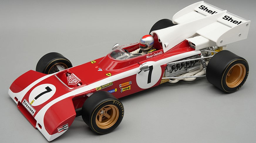 Tecnomodel - FERRARI 312 B2 SOUTH AFRICA GP 1972 M.ANDRETTI C/VETRINA E PILOTA 1:18 - Cod. TMD18321B