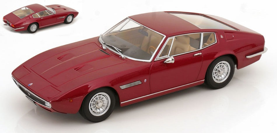 Kk Scale - MASERATI GHIBLI COUPE' 1969 METALLIC RED 1:18 - Cod. KKDC181273