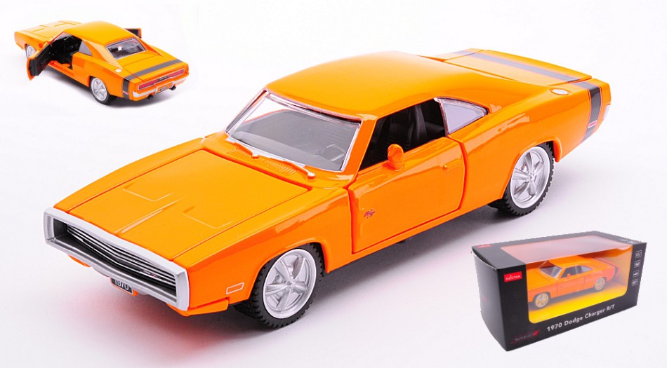 Rastar - DODGE CHARGER R/T WITH SOUND ORANGE 1:36 - Cod. RAT64400