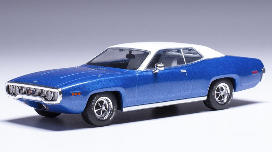 Ixo Model - PLYMOUTH SATELLITE SEBRING PLUS 1971 BLUE/WHITE 1:43 - Cod. CLC601