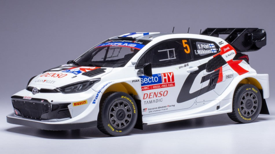 Ixo Model - TOYOTA GR YARIS WRC N.5 RALLY FINLAND 2024 PAJARI-MALKONEN 1:18 - Cod. 18RMC217