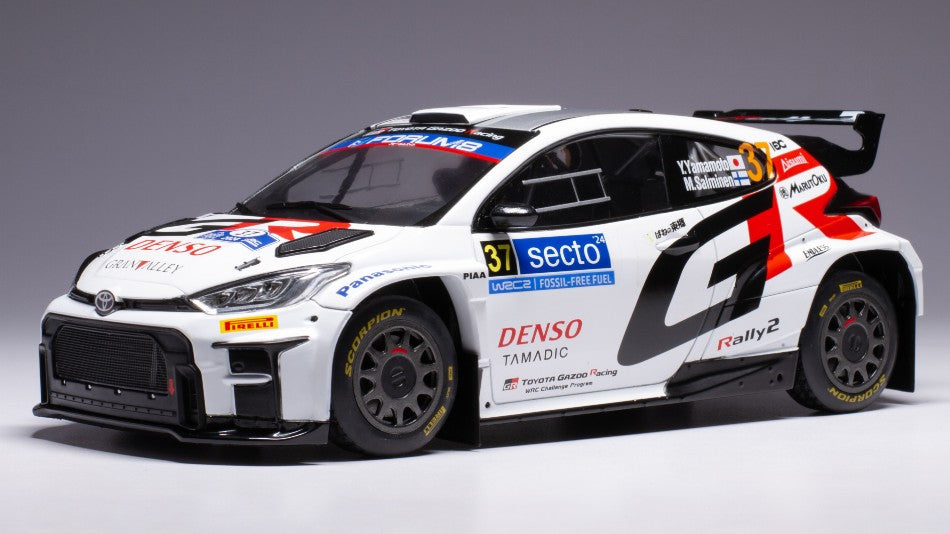 Ixo Model - TOYOTA GR YARIS RALLY2 N.37 RALLY FINLAND 2024 YAMAMOTO-SALMINEN 1:18 - Cod. 18RMC212A