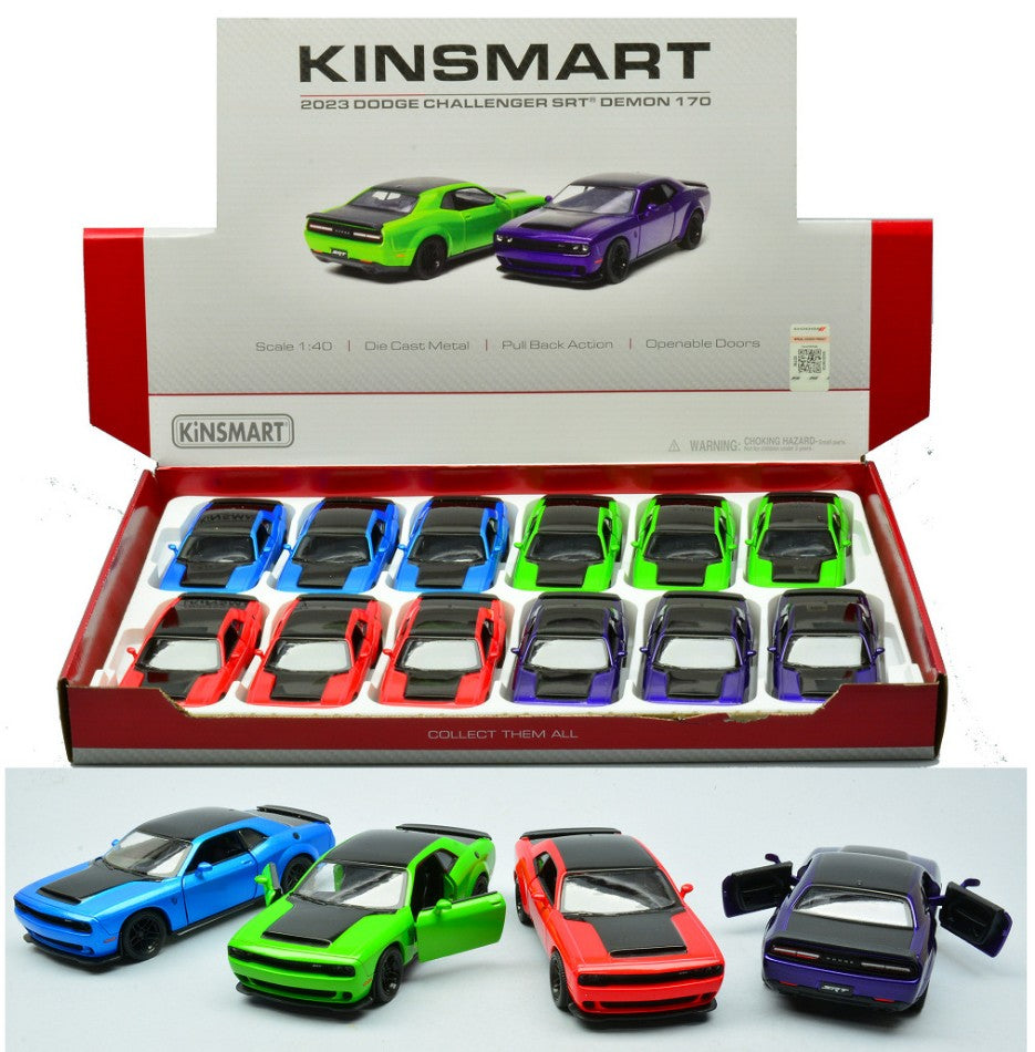 Kinsmart - DODGE CHALLENGER COL.ASS. cm 12 1:40 5461D - Cod. KT18084