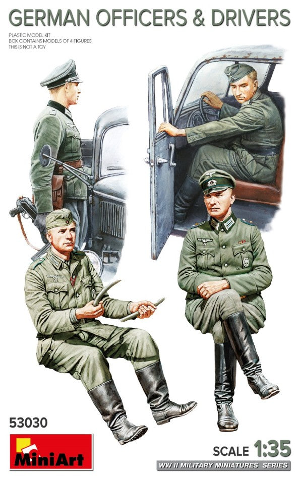 Miniart - GERMAN OFFICERS & DRIVERS KIT 1:35 - Cod. MIN53030