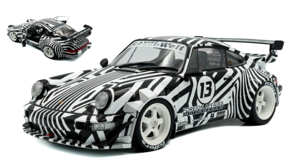 Solido - PORSCHE 911 964 RWB N.13 BODY KIT THE ZEBRA 1994 WHITE/BLACK 1:18 - Cod. SL1807513