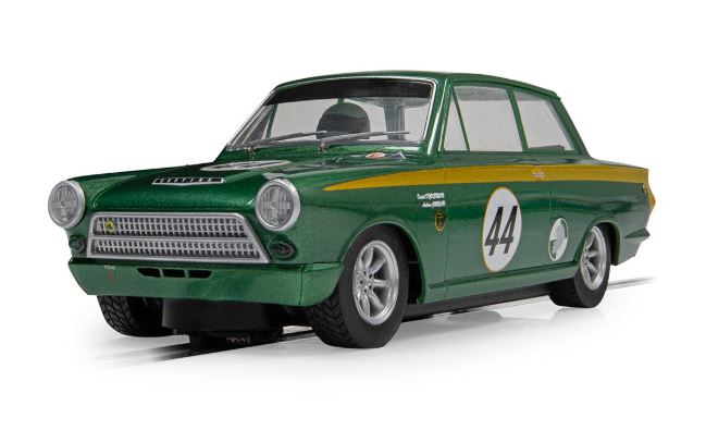 Scalextric - LOTUS FORD CORTINA GOODWOOD 2023 A.JORDAN-D.DICKENSON SLOT 1:32 - Cod. C4540
