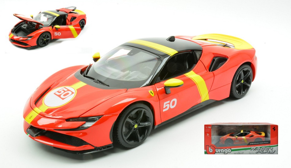 Burago - FERRARI SF90 STRADALE N.50 ASSETTO FIORANO 1:18 - Cod. BU16021
