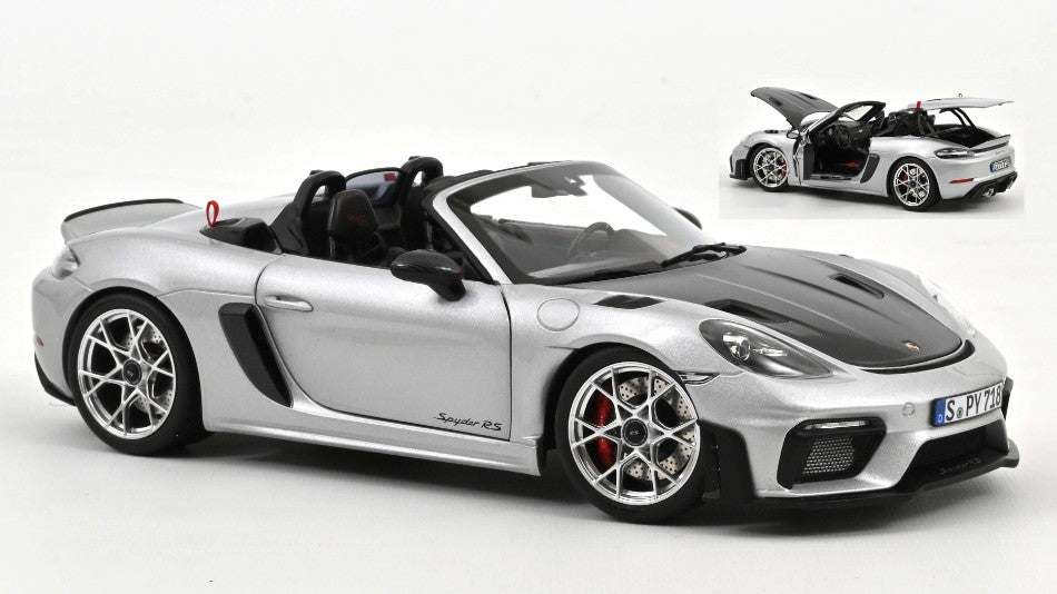 Norev - PORSCHE 718 SPYDER RS W/WEISSACH PACK 2023 GT MET.SILVER 1:18 - Cod. NV187270