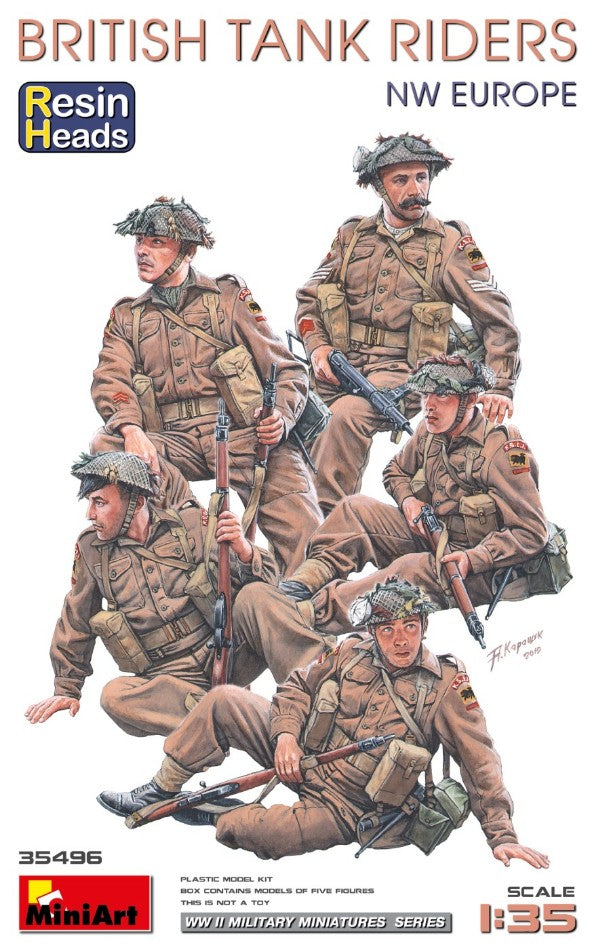 Miniart - BRITISH TANK RIDERS (NW EUROPE) KIT 1:35 - Cod. MIN35496