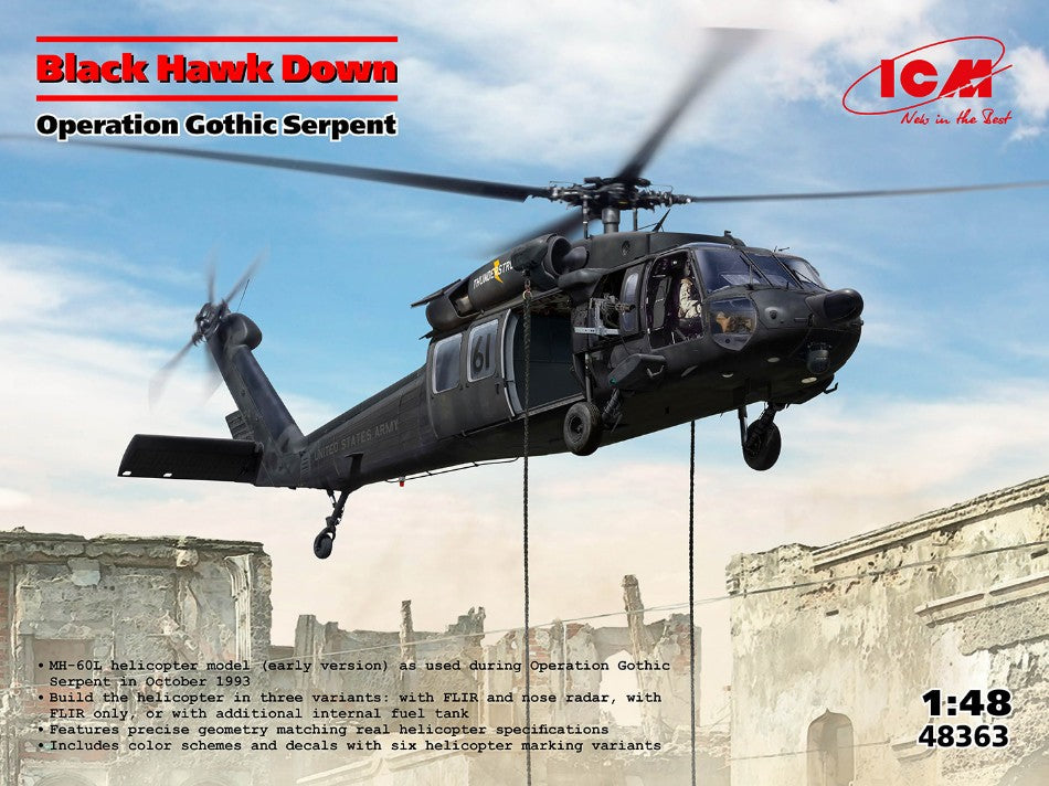 Icm - BLACK HAWK DOWN OPERATION GOTHIC KIT 1:48 - Cod. ICM48363