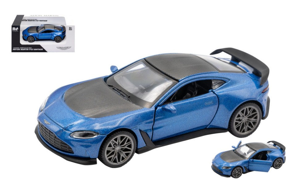 Re.el.toys - ASTON MARTIN V12 VANTAGE BLUE/BLACK 1:43 - Cod. RE0806BB