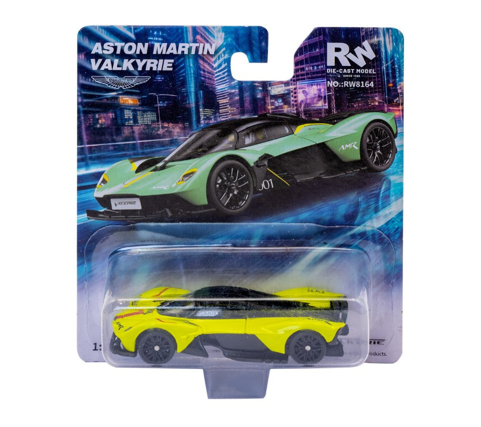 Re.el.toys - ASTON MARTIN VALKYRIE YELLOW BLISTER 1:64 - Cod. RE0835Y