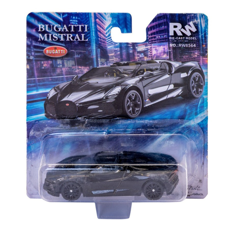 Re.el.toys - BUGATTI MISTRAL BLACK BLISTER 1:64 - Cod. RE0841BK