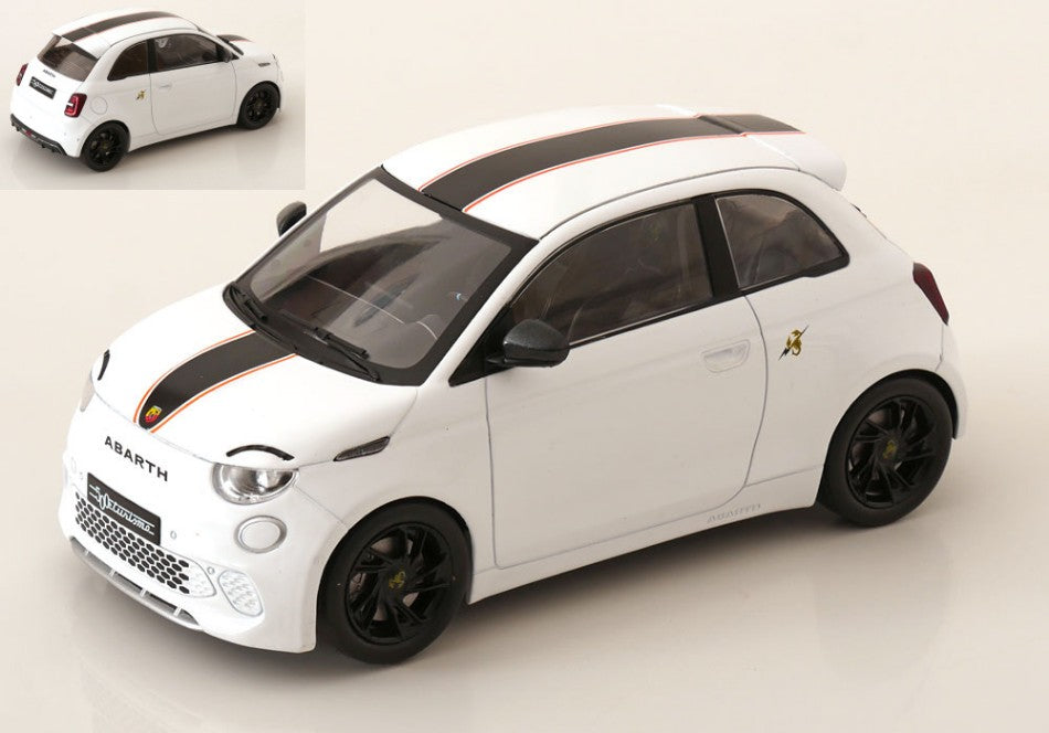 Modelcargroup - FIAT 500e ABARTH 2024 WHITE 1:18 - Cod. MCG18497