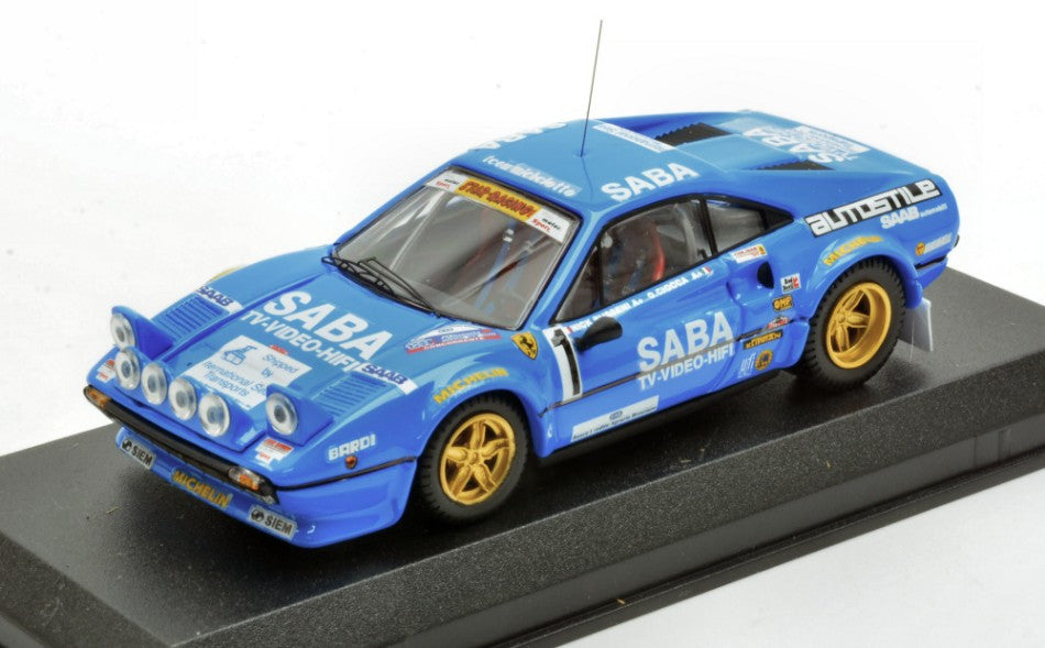 Best Model - FERRARI 308 GTB N.1 WINNER RALLY MILLE MIGLIA 1983 BUSSENI-CIOCCA 1:43 - Cod. BT9630-2