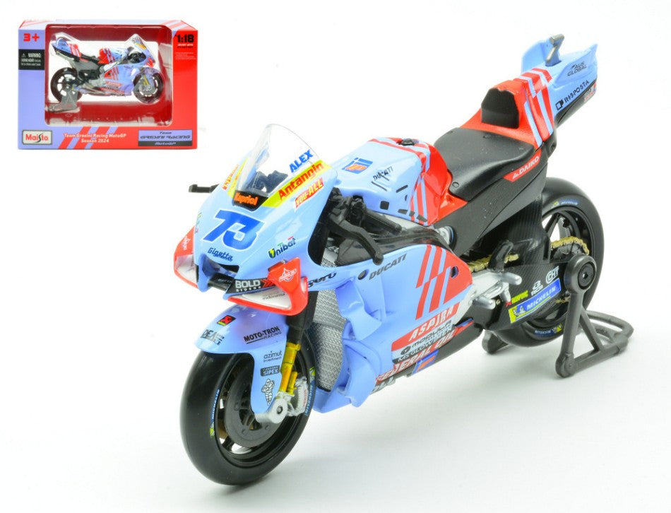 Maisto - DUCATI DESMOSEDICI GRESINI N.73 2024 ALEX MARQUEZ 1:18 - Cod. MI36399A