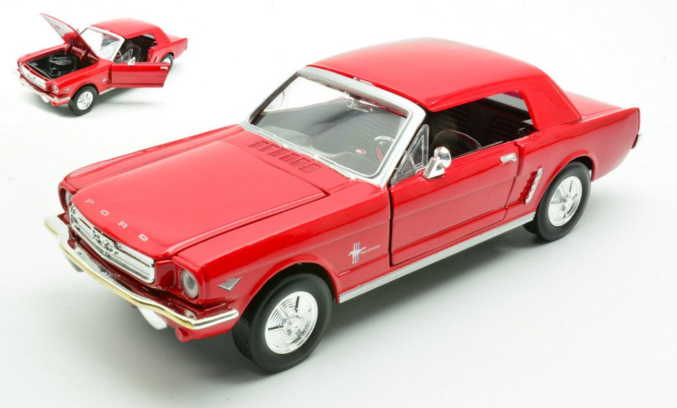 Motormax - FORD MUSTANG HARD TOP 1964 RED 1:24 - Cod. MTM73273R