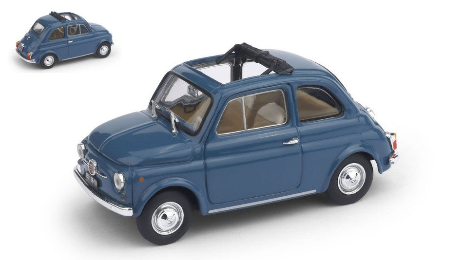 Brumm - FIAT 500 F 1965-72 APERTA BLU MEDIO 1:43 - Cod. BM0454-08