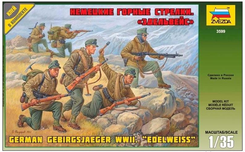 Zvezda - GEIBIRGSJAEGER DIVISION WW II KIT 1:35 - Cod. Z3599