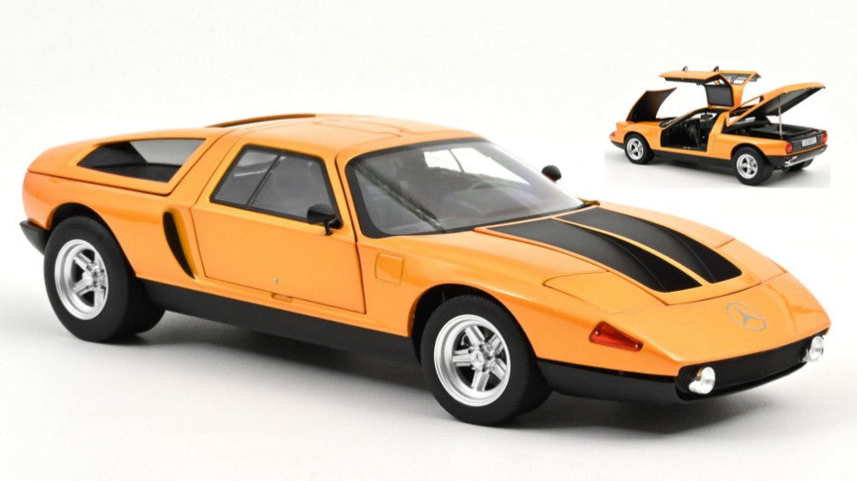 Norev - MERCEDES-BENZ C111/2 1969 WHITE AUTUMN METALLIC ORANGE 1:18 - Cod. NV183050
