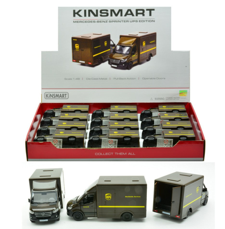 Kinsmart - MERCEDES SPRINTER UPS (5476D) cm 12 - Cod. KT18251