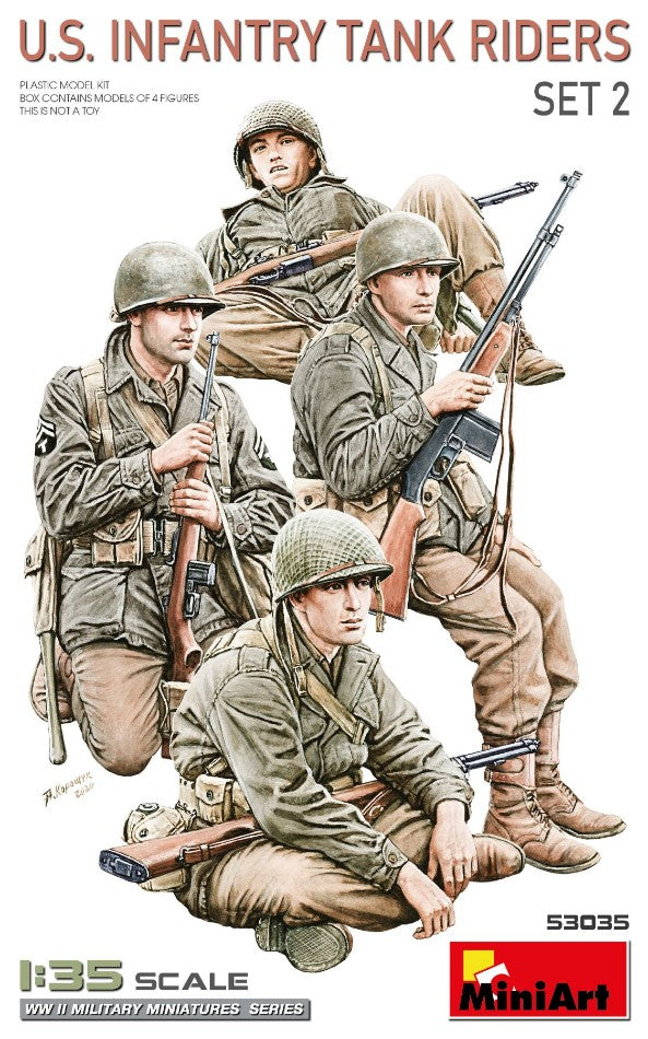 Miniart - U.S.INFANTRY TANK RIDERS SET 2 KIT 1:35 - Cod. MIN53035
