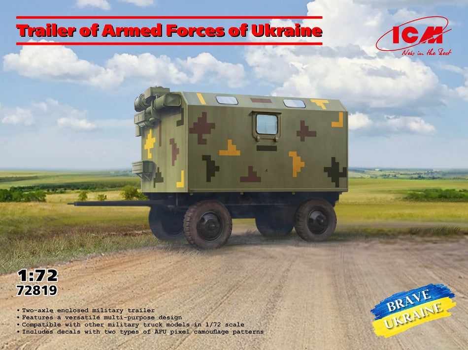 Icm - TRAILER OF ARMED FORCES OF UKRAINE KIT 1:72 - Cod. ICM72819