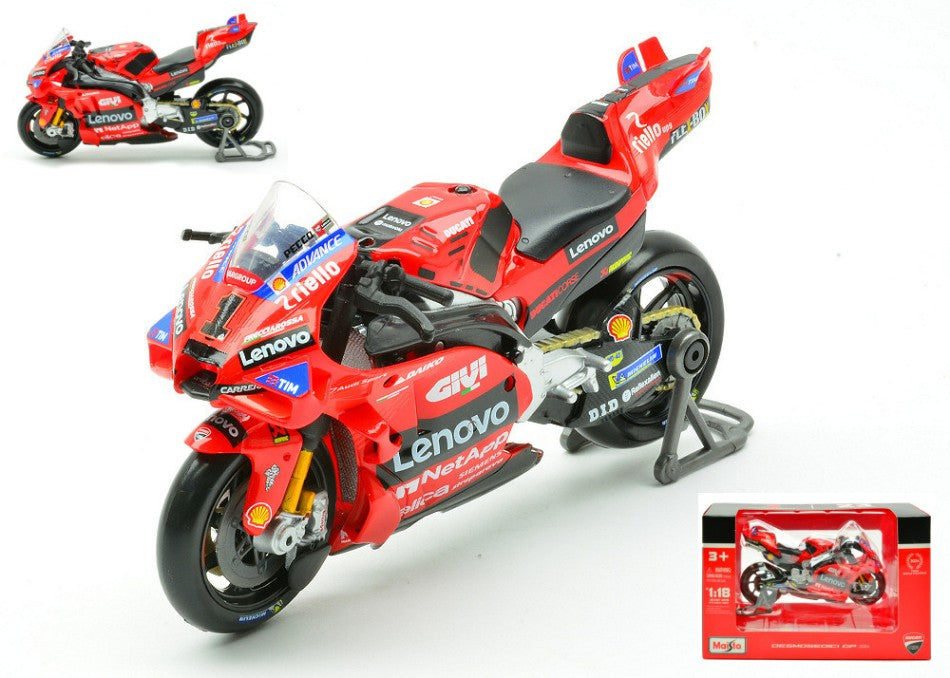 Maisto - DUCATI DESMOSEDICI LENOVO N.1 2024 FRANCESCO BAGNAIA 1:18 - Cod. MI36398B