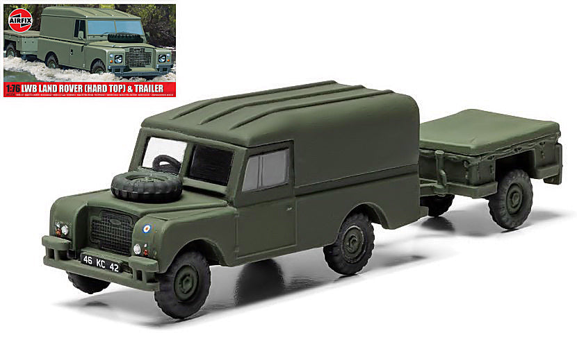 Airfix - LWB LAND ROVER (HARD TOP) KIT 1:76 - Cod. A02324