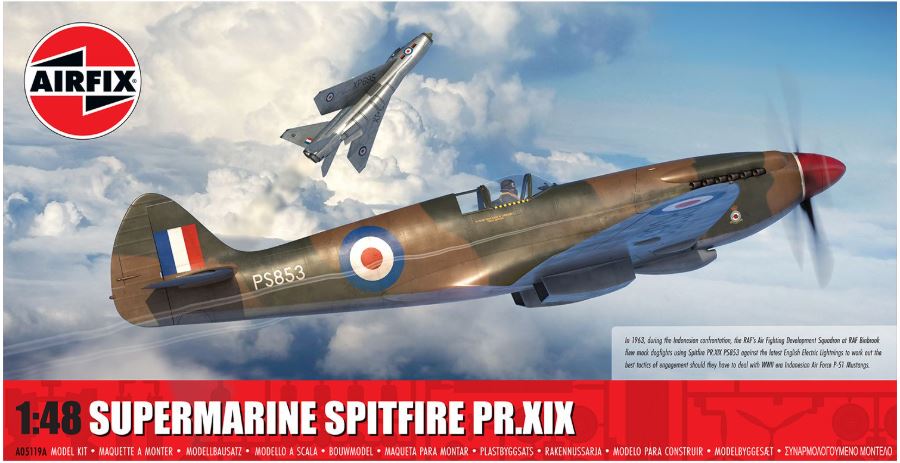 Airfix - SUPERMARINE SPITFIRE PR.XIX KIT 1:48 - Cod. A05119A
