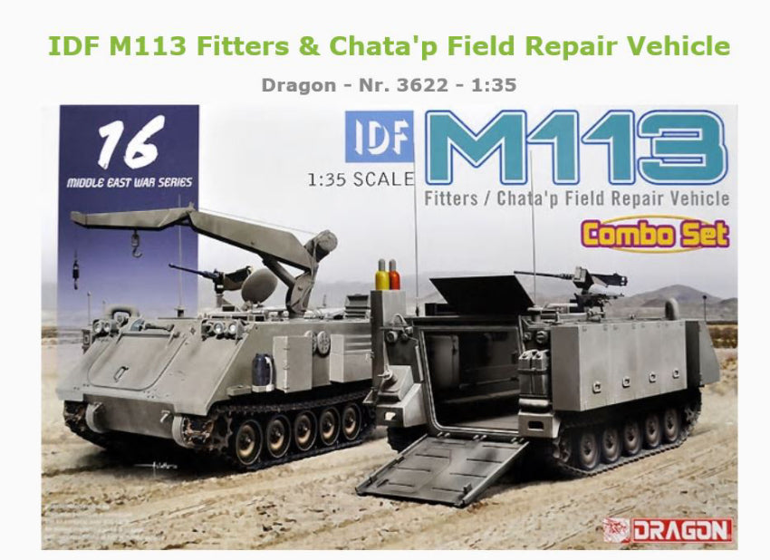 Dragon - IDF M113 FITTERS & CHATA p FIELD REPAIR VEHICLE KIT 1:35 - Cod. D3622