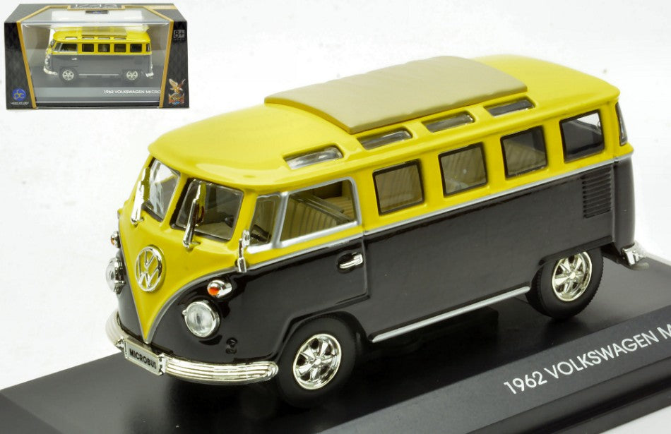 Lucky Die Cast - VW MICROBUS T1 1962 YELLOW/BLACK 1:43 - Cod. LDC43209Y