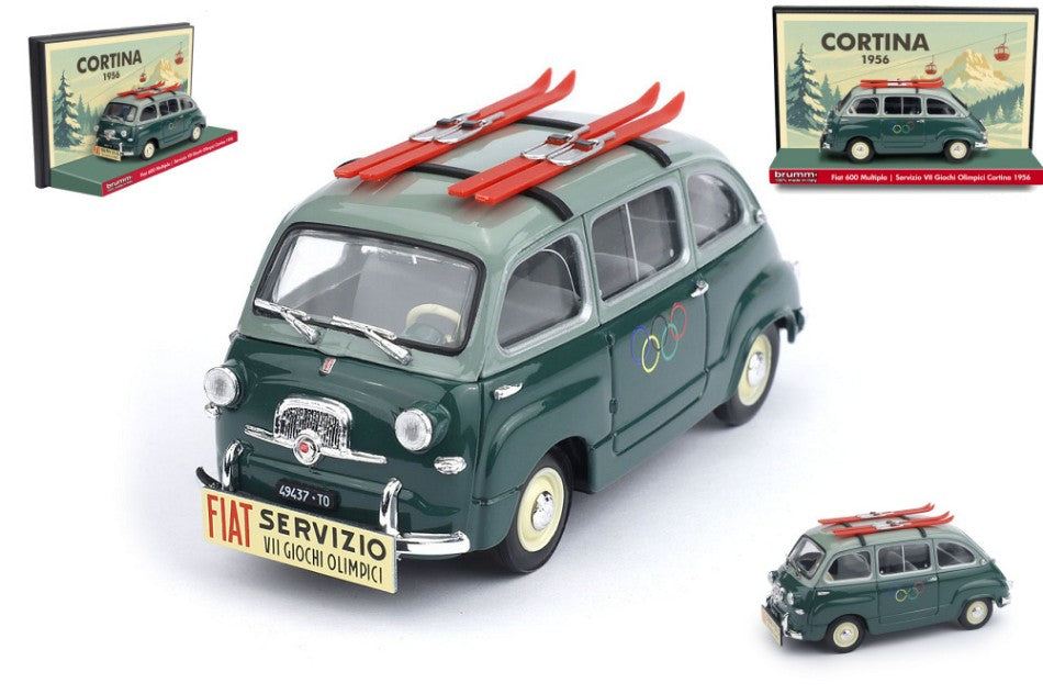 Brumm - FIAT 600 MULTIPLA 1a SERIE VII GIOCHI OLIMPICI CORTINA 1956 LIM.200 1:43 - Cod. BMS2601