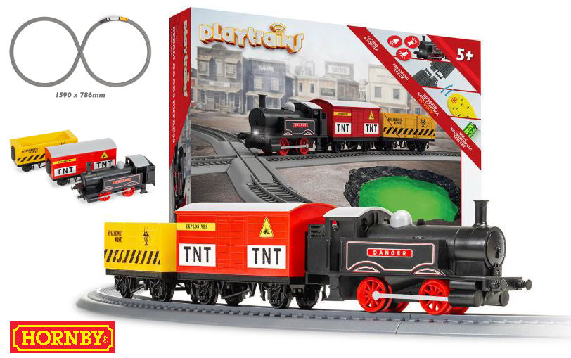Produttori Vari - PLAYTRAINS STEAM GOOD EXPRESS TRAIN SET 1:76 - Cod. R9361M