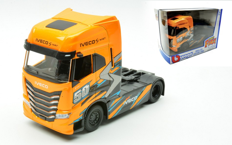 Burago - MOTRICE IVECO S-WAY ORANGE 1:43 - Cod. BU32208