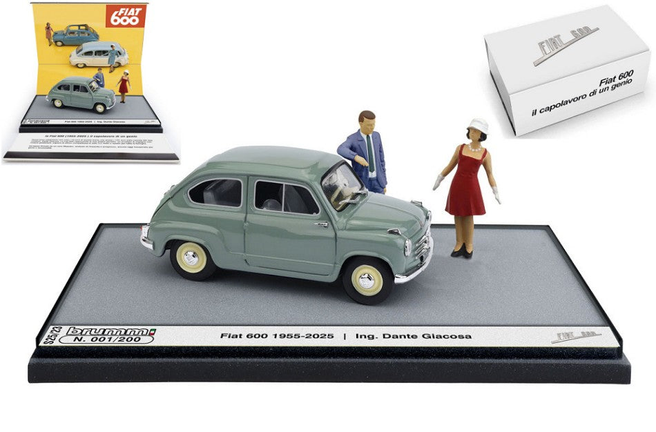 Brumm - FIAT 600 1a SERIE 1955 70mo ANNIVERSARIO LIMITED Pz.200 1:43 - Cod. BMS2523