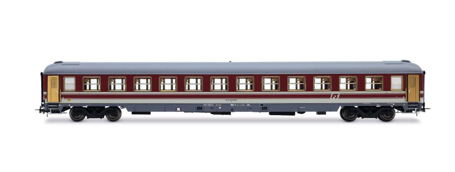 Rivarossi - FS, UIC-X 1979 CARROZZA TRASPORTO PRIGIONIERI RED/GREY LIV. EP.IV-V 1:87 - Cod. HR4409