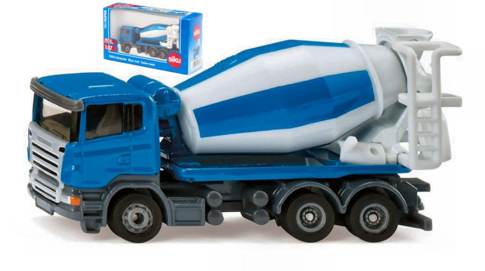 Siku - BETONIERA BIANCO/BLU 1:87 - Cod. SK1896B