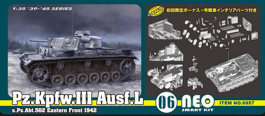 Dragon - Pz.Kpfw.III Ausf.L s.Pz.Abt502 LENINGRAD 1942-43 KIT 1:35 - Cod. D6957