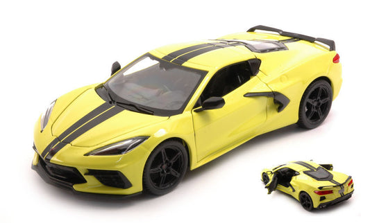 Maisto - CHEVROLET CORVETTE C8 2020 LEMON YELLOW 1:24 - Cod. MI31527Y