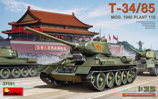 Miniart - T-34/85 MOD.1945 PLANT 112 KIT 1:35 - Cod. MIN37091