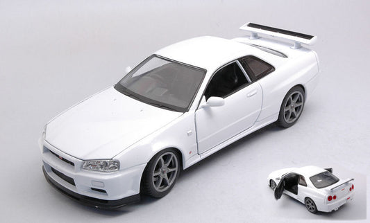 Welly - NISSAN SKYLINE GT-R (R34) WHITE 1:24 - Cod. WE24108WW