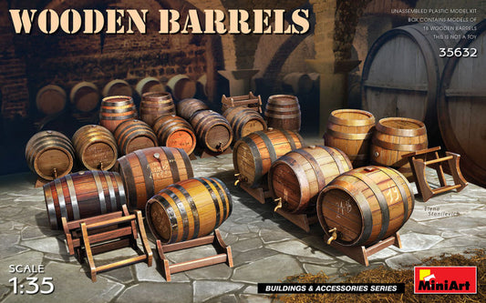 Miniart - WOODEN BARRELS KIT 1:35 - Cod. MIN35632