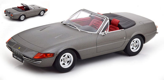 Kk Scale - FERRARI 365 GTB/4 DAYTONA CONVERTIBLE 2 SERIES 1971 GREY METALLIC 1:18 - Cod. KKDC180622