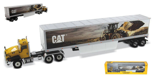 Diecast Master - CAT CT660 W/CAT MURAL TRAILERS 1:50 - Cod. DM85666