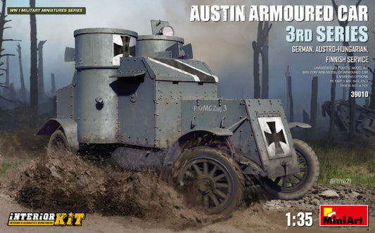 Miniart - AUSTIN ARMOURED CAR 3rd SERIES GER.AUS-HUN.FIN.SERVICE INTER.K KIT 1:35 - Cod. MIN39010