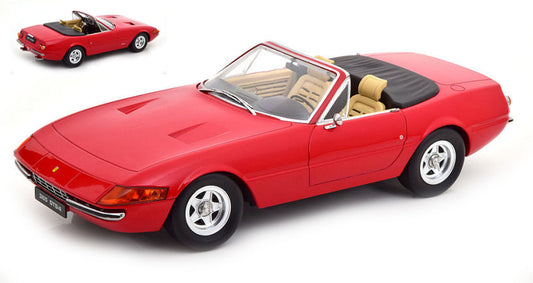 Kk Scale - FERRARI 365 GTB/4 DAYTONA CONVERTIBLE 2 SERIES 1971 RED 1:18 - Cod. KKDC180621