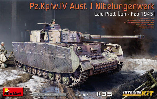 Miniart - PZ.KPFW.IV AUSF.JNIBELUNGENWERK LATE PROD.(JAN.FEB.1945) KIT 1:35 - Cod. MIN35342
