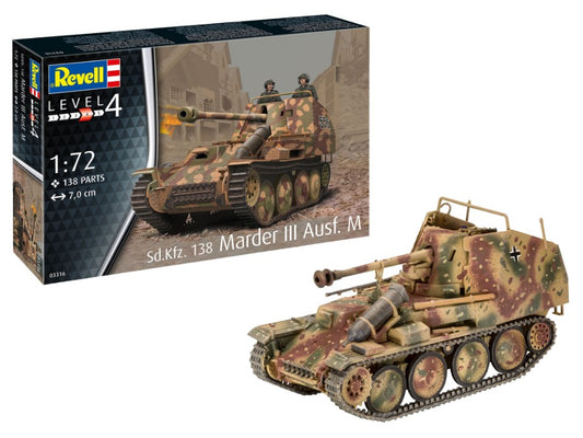 Revell - SD.KFZ.13B MARDER III AUSF.M KIT 1:72 - Cod. RV03316