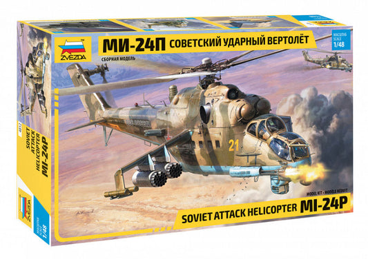 Zvezda - MIL-Mi-24P RUSSIAN ATTACK HELICOPTER KIT 1:48 - Cod. Z4812